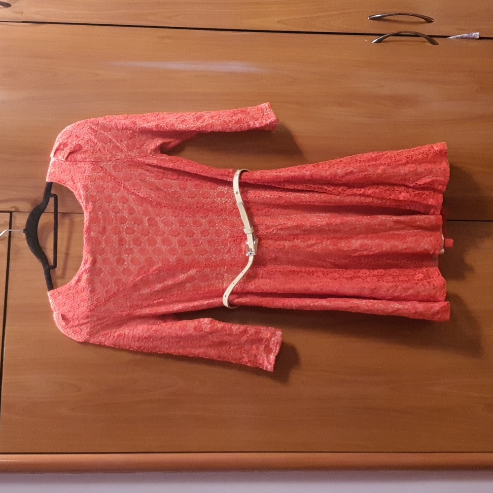 Outgoing mini long sleeve lace dress